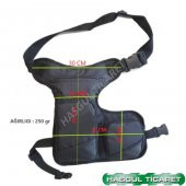 HSGL BEL VE BACAK BAĞLANTILI AYARLANABİLİR SİYAH ÇANTA - 6