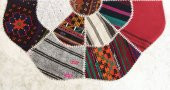 Kırkyama Çiçek Desen Kilim Orta Halısı 150x150 cm XHE0053 - 4