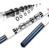 Valkyrie Kazıklı 3 Metre Karbon Fiber Balık Olta Kamış - 9 Boğum 9 Halka Teleskopik - - 10