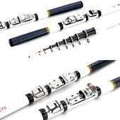 Valkyrie Kazıklı 3 Metre Karbon Fiber Balık Olta Kamış - 9 Boğum 9 Halka Teleskopik - - 8