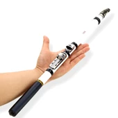 Valkyrie Kazıklı 3 Metre Karbon Fiber Balık Olta Kamış - 9 Boğum 9 Halka Teleskopik - - 1