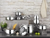 Remetta Serena Silver Çeyiz Seti Takımı 18 Prç Tencere Tava - 1