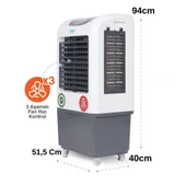 Kabel KBL-MN2500 Mini Rest Evaporatif Taşınabilir Soğutucu - Yeni Seri Sulu Soğutucu - 2