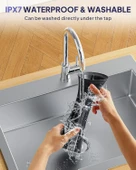 Kaugic Akıllı Su Sıcaklık Sensörü ile Güvenli Kulak Temizleyici - Siyah - 3