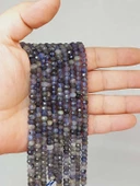 Su Safiri (İyolit) Taşı Rondela Faset Kesim 3.5*5mm Dizi (53104) - 1