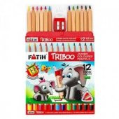 FATİH JUMBO TRIBOO KURU BOYA KALEM 12Lİ - 1