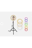 ONREZ Profesyonel Halka Işık Selfie Led Rgb Renk Vlog Youtube Portre Fotoğrafçılığı - 4