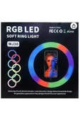 ONREZ Profesyonel Halka Işık Selfie Led Rgb Renk Vlog Youtube Portre Fotoğrafçılığı - 5
