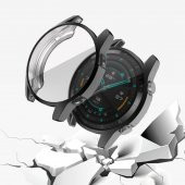Huawei GT 2- Honor Magic Watch 2 46mm Siyah Yumuşak Silikon Kılıf - 2