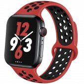 Apple Watch 2 3 4 5 6 - 44mm Silikon Spor DELİKLİ Kordon Kayış - 3