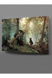 DECOBRITISH Ayılar Meclisi Kanvas Tablo 100X140 CM-14 - 1