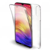 Xiaomi Redmi Note 8 Kılıf 360 Ön Silikon Arka Sert Mika Şeffaf Tam Koruma Kılıf - 1