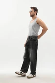 Erkek Skater Fit Jean Pantolon Antrasit - 5