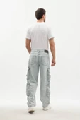 Erkek Kargo Cepli Jean Pantolon - 5