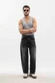 Erkek Skater Fit Jean Pantolon Antrasit - 1