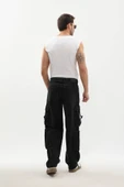 Erkek Kargo Cepli Jean Pantolon - 5