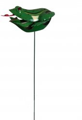 Balkon Ve Bahçe Süsü Kurbağa Şekilli''Saplamalı Yeşil Model 16x10x56cm 095-842 - 3