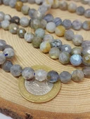 Labradorit Taşı Faset Kesim Dizi 7.5mm (53080) thumbnail 2