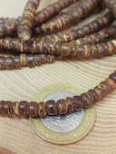 Hindistan Cevizi Kabuğu Ahşap Dizi Silindir Kesim 3*5mm (53062) - 2