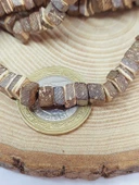 Hindistan Cevizi Kabuğu Ahşap Dizi Yassı Kare Kesim 3.5*5mm (53064) thumbnail 2