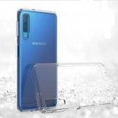 For Samsung Galaxy A7 2018 Kılıf Şeffaf Sert Silikon Kapak - 3