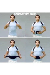 Manyetik Dik Duruş Kamburluk Önleyici Kadın Erkek Kifoz Skolyoz Korsesi Düz Duruş Korse Dik thumbnail 6