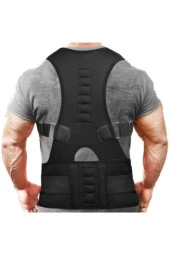 Manyetik Dik Duruş Kamburluk Önleyici Kadın Erkek Kifoz Skolyoz Korsesi Düz Duruş Korse Dik thumbnail 2