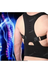 Manyetik Dik Durmak Için Korse Ortopedik Kamburluk Önleyici Bayan Erkek Dik Duruş Bel Sırt Korsesi thumbnail 2