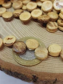 Hindistan Cevizi Kabuğu Ahşap Dizi Yassı Kesim 3*10mm (53054) - 2
