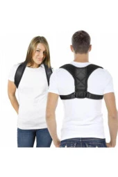 Dik Duruş Durma Aparatı Erkek Bayan Kamburluk Önleyici Sırt Omuz Korsesi Kifoz Skolyoz Korsesi Aleti thumbnail 1