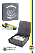 Fenerbahçe Orijinal Lisanslı Fashion Ayarlanabilir Bileklik Hediyelik Ahşap Kutulu - 1