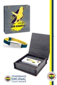 Fenerbahçe Orijinal Lisanslı Fashion Ayarlanabilir Bileklik Kanarya Baskılı Hediyelik Ahşap Kutulu - 1