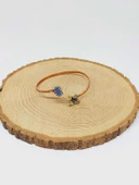 Safir Taşı Çiçek Motifli Bakır Bileklik (53040) thumbnail 4