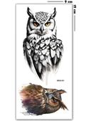 Hayal Sepeti Geçici Dövme 9,5x19CM Tattoo Minimal Tattoo Aksesuar Şık  BAYKUŞ MODELİ - 1