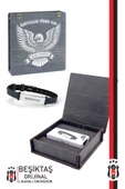 Beşiktaş Orijinal Lisanslı Fashion Ayarlanabilir Bileklik Hediyelik Ahşap Kutulu - 1