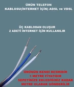 HÜNKA 1X2X0,50+05 Bir Aboneli Telefon Kablosu Tek Aboneli - 1