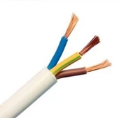HÜNKA 3x1.5mm TTR Elektrik Kablosu BEYAZ (Çok Telli Esnek Kablo) - 1