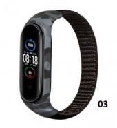Xiaomi Mi Band 5 Kumaş Örgü Spor Kordon Kayış -KAMUFLAJ - 5