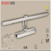 Cata Krom 6W Led Tablo Apliği 1 Kademe Gün Işığı(Sarı Işık) 3200K 220V 420 Lümen - 1