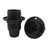 ÇETSAN İtalyan Duy E-14 Tam Diş Siyah Avize Duyu - 1