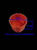 IŞILDAR Geçmeli Alçıpan Kasa Tekli Halogen Free Turuncu(1 Adet) - 2