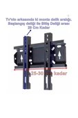 Duvar TV Askı Aparatı 22"-40" (56 - 101 Cm)  25-30Cm Lik thumbnail 2