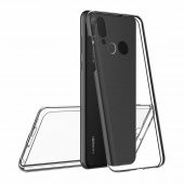 Huawei Y7 2019 360 Derece Şeffaf Silikon Kılıf Komple Koruma - 4