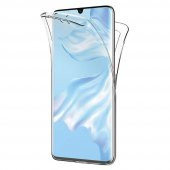 Huawei P30 Pro 360 Derece Şeffaf Silikon Kılıf Komple Koruma - 1