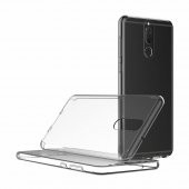 Huawei Mate 10 Pro 360 Derece Şeffaf Silikon Kılıf Komple Koruma - 4