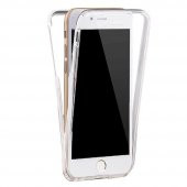 Apple iPhone 6 Plus 360 Derece Şeffaf Silikon Kılıf Komple Koruma - 1