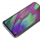 Samsung Galaxy A40 360 Derece Şeffaf Silikon Kılıf Komple Koruma - 5