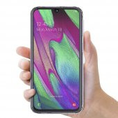 Samsung Galaxy A40 360 Derece Şeffaf Silikon Kılıf Komple Koruma - 6