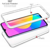 Xiaomi Mi 9 Lite 360 Derece Şeffaf Silikon Kılıf Komple Koruma - 6