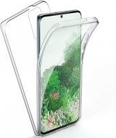 Samsung Galaxy S20 Plus 360 Derece Şeffaf Silikon Kılıf Komple Koruma - 1